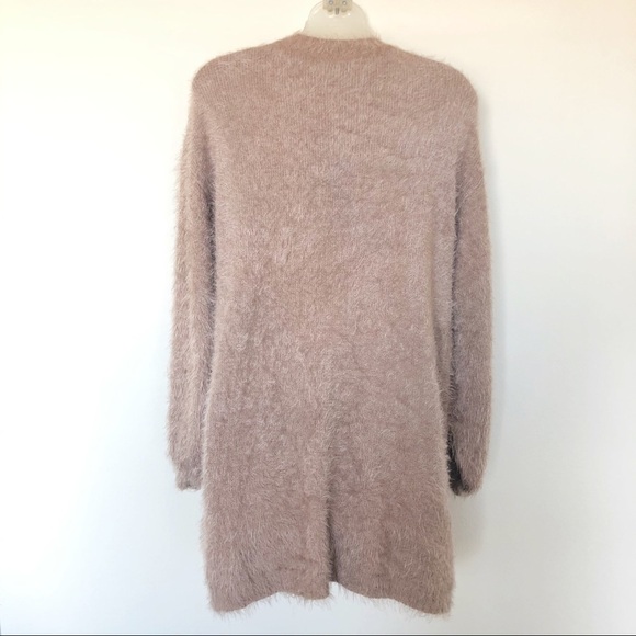 Somedays Lovin x Revolve Womens Colors of Dawn Taupe Eyelash Cardigan Size S - Picture 6 of 7